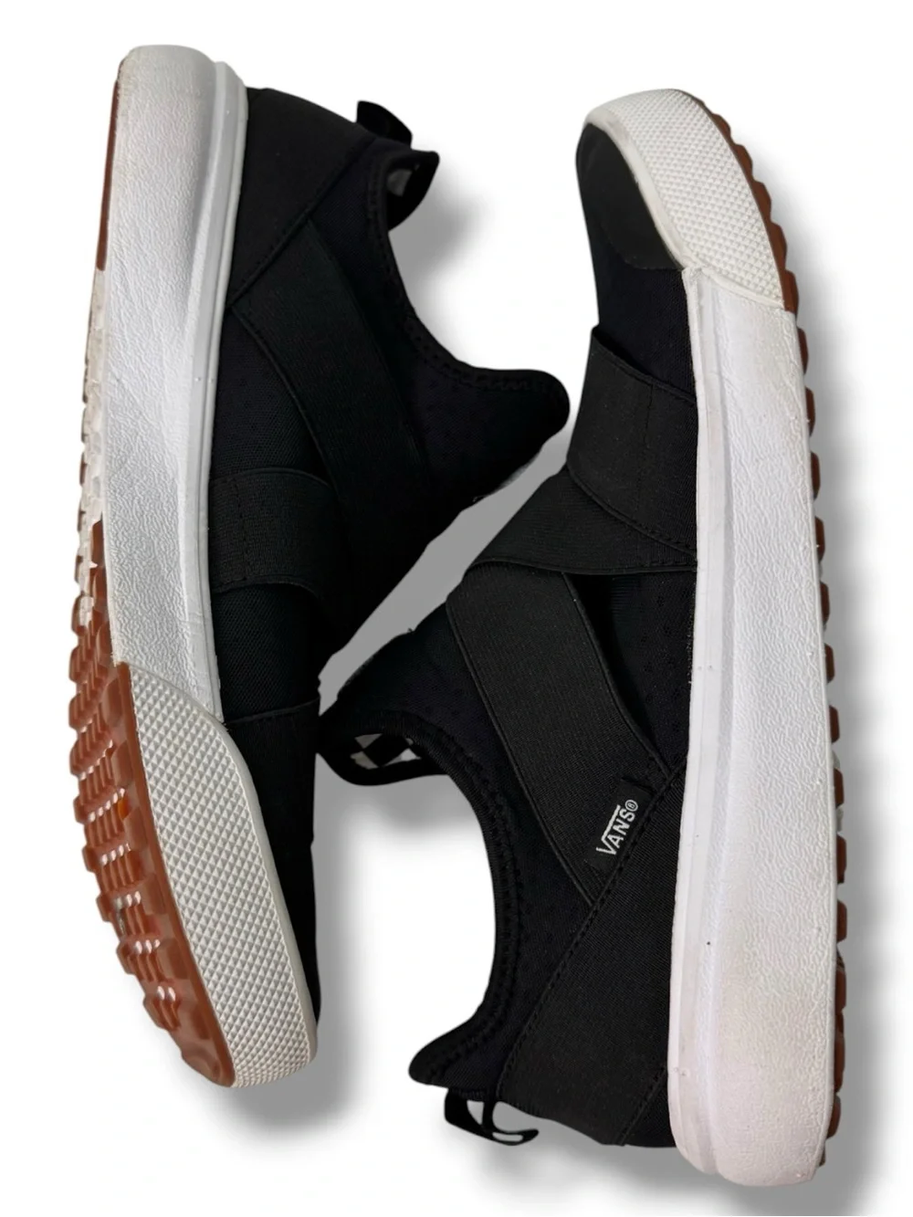 Vans UltraRange Gore Slip On Sneakers Men’s 10 Black Mesh Elastic Straps